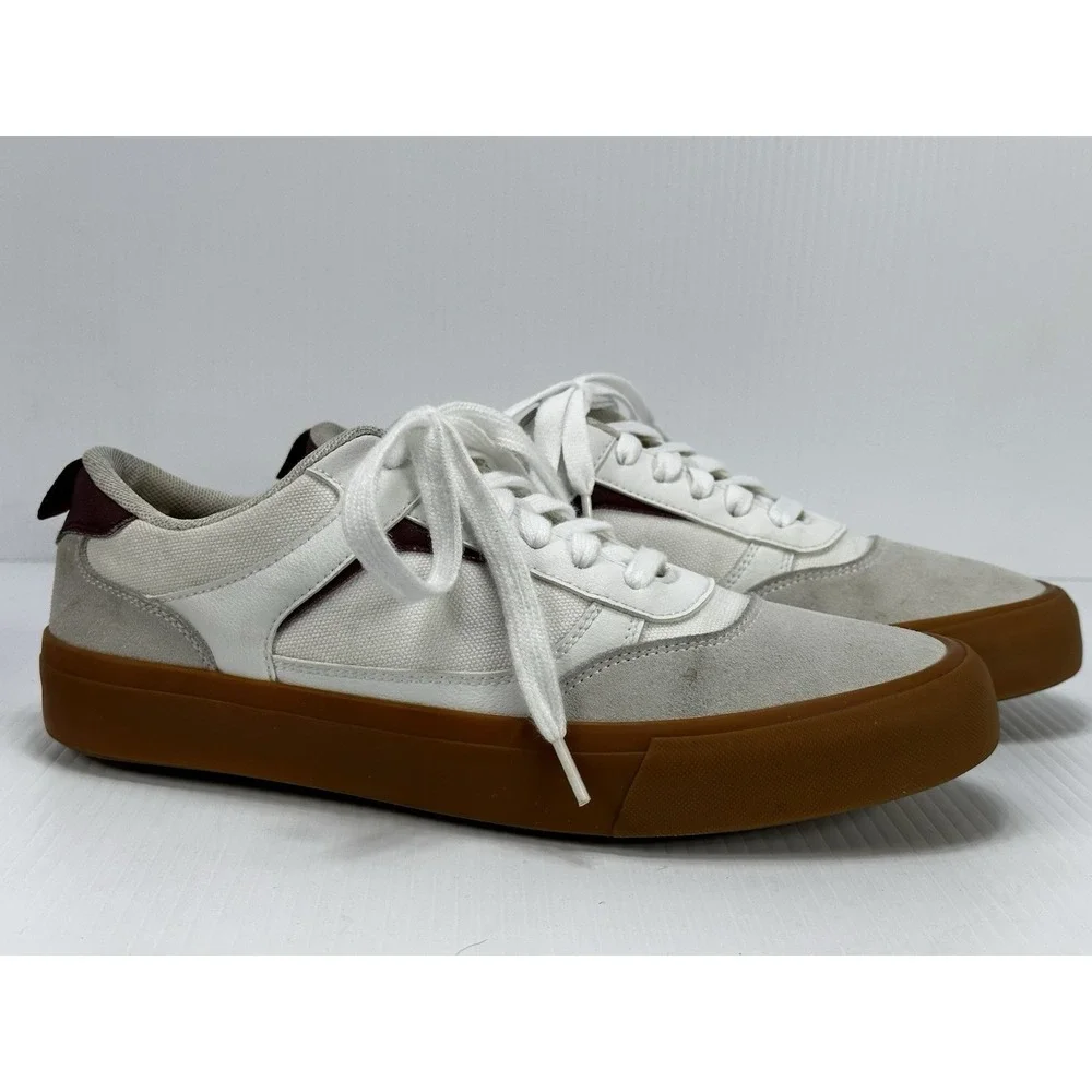 AIRWALK Shoes Mens 10 Huntington Sneakers White Leather Upper Casual MNAK23ES014